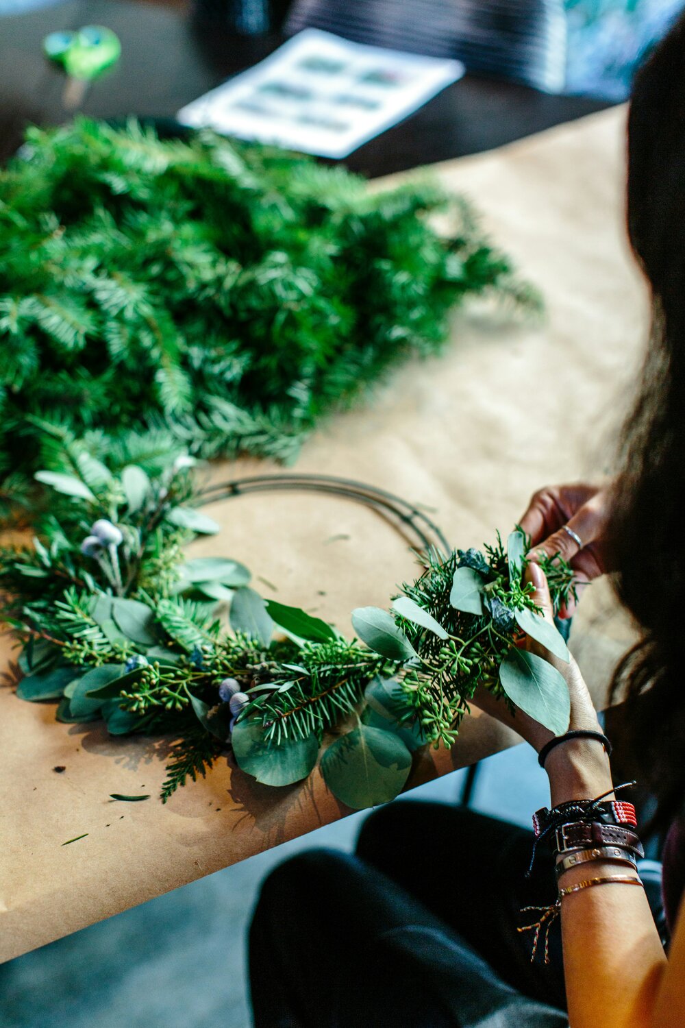Make wreaths and other holiday decorations at PEEC.